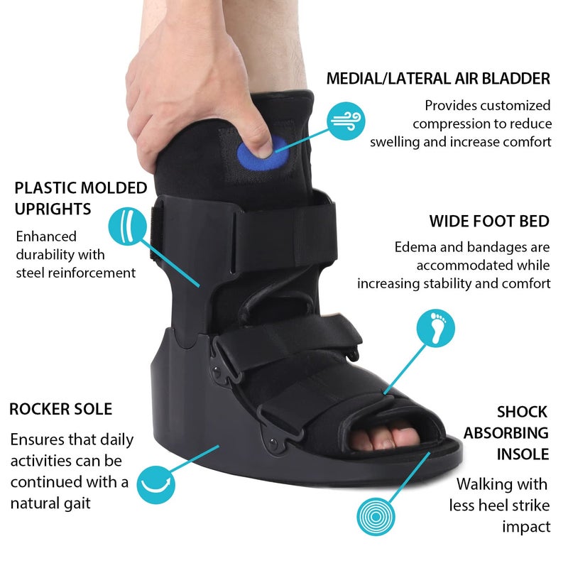 KD Orthopedic Walking Boot: Post-op Boot for Broken Foot Sprained Ankle Achilles Injury - Air Cam Walker Fracture Boot - Image 5